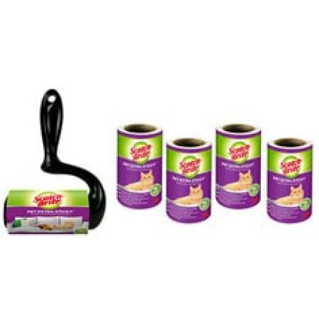 Scotch-Brite™ Pet Extra Sticky* Roller für Tierhaare 48 Blatt + 4 Scotch-Brite™ Pet Extra Sticky* Ersatzrolle für Tierhaare, 48 Blatt, 1/Packung