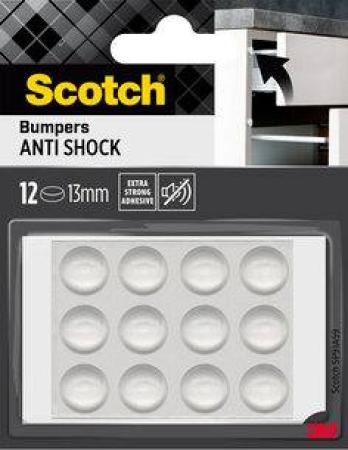 Scotch® Stoßabsorbierende Elastikpuffer SP91A59, selbsthaftend, transparent, Ø 13 mm, 12/Packung