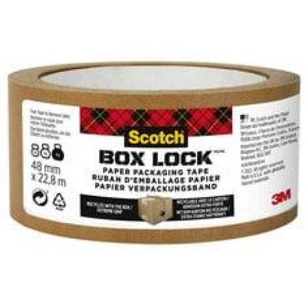 Scotch® Box Lock™ Papier-Verpackungsband, 48 mm x 22,8 m, 1 Rolle/Packung