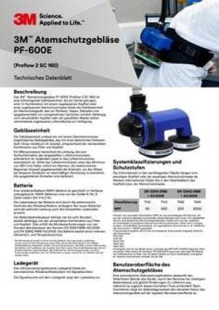 3M™ Duschdeckel für PF-602E+, PF-654