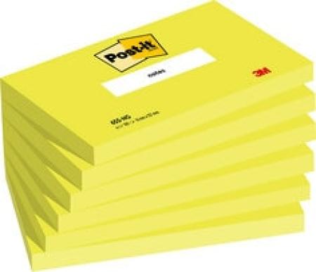 Post-it® Notes, Grün, 76 mm x 127 mm, 100 Blatt/Block, 6 Blöcke/Packung, 100% PEFC SGSCH-PEFC-COC-110078