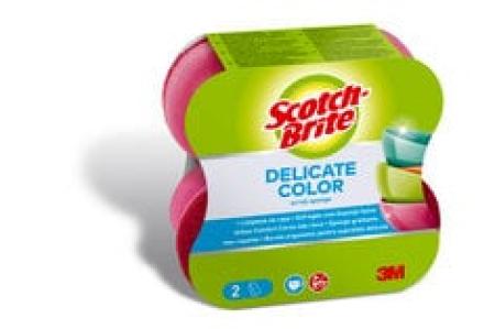 Scotch-Brite® Delicate Color Comfort nicht kratzender Reinigungsschwamm, 2 Stück pro Packung