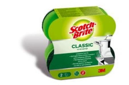 Scotch-Brite® Classic Comfort Reinigungsschwamm, 2 Stück pro Packung