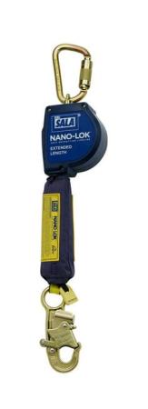 3M™ DBI-SALA® Nano-Lok™ XL Verlängertes Höhensicherungsgerät mit Haken für Anschlageinrichtung, Gurtband, 3,4 m, 3101616