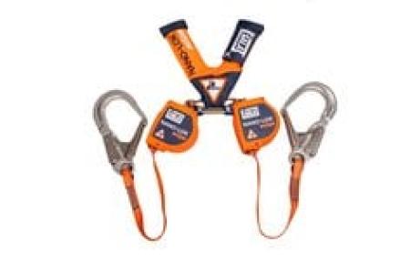 3M™ DBI-SALA® Nano-Lok™ Höhensicherungsgerät für Kanten, Doppelstrang, Gurtband, 2,5 m, 3101443