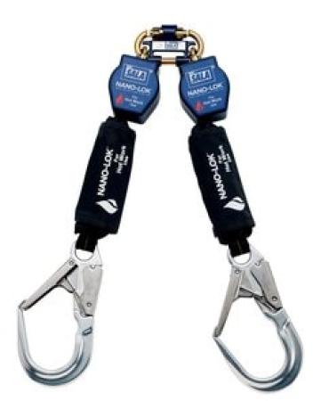 3M™ DBI-SALA® Nano-Lok™ Höhensicherungsgerät für Arbeiten in heißen Umgebungen, Gewebe, Doppelstrang, Gurtband, 2,0 m, 3101525