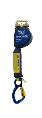 3M™ DBI-SALA® Nano-Lok™ Höhensicherungsgerät XL mit langem Auszug, Einzelstrang mit Schnellverbinder und Gurtband 3,4 m, 3101614