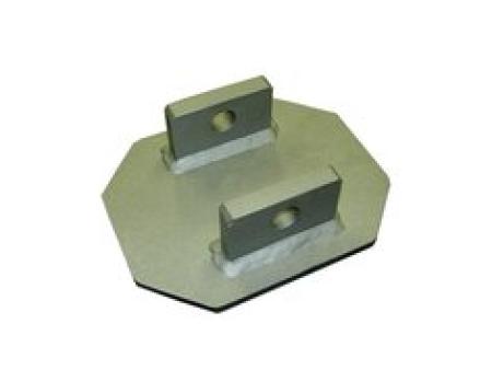 3M™ DBI-SALA® Dauerhaft anschweißbare Montageplatte Basis für Absturzsicherungspfosten, Stahl, unbeschichtet, 25 x 20 cm, 8560816