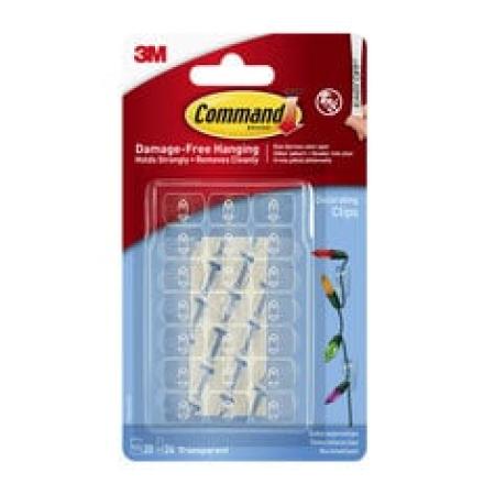 Command™ Mini  transparente Dekorations-Clips 17026CLR