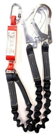 3M™ Protecta® Sanchoc™ Falldämpfendes Verbindungsmittel, elastisches Gurtband, Doppelstrang, 1,55 m, 1260321