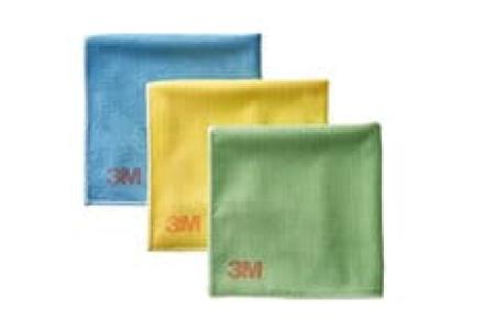 Scotch-Brite™ Hochleistungs-Mikrofasertuch 2011, Gemischte Farben, 360 mm x 360 mm, 3/Packung, 10 Packung/Karton