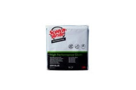 Scotch-Brite™ Hochleistungs-Mikrofasertuch 2011, Blau, 360 mm x 360 mm, 5/Packung, 10 Packung/Karton