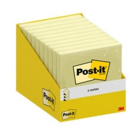Post-it® Super Sticky Z-Notes Promotion, Gelb, 76 mm x 76 mm, 100 Blatt/Block, 1 Block/Packung, Kartonverpackung, 100% PEFC SGSCH-PEFC-COC-110078