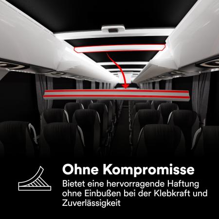 3M™ VHB™ Klebeband LVO-160BF, Schwarz, 1219 mm x 33 m, 1.6 mm, Schutzfolie