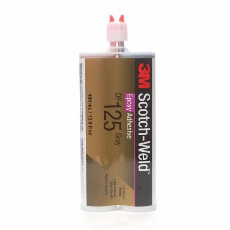 3M™ Scotch-Weld™ 2-Komponenten-Konstruktionsklebstoff auf Epoxidharzbasis DP125, Grau, 400 ml Duo-Pak