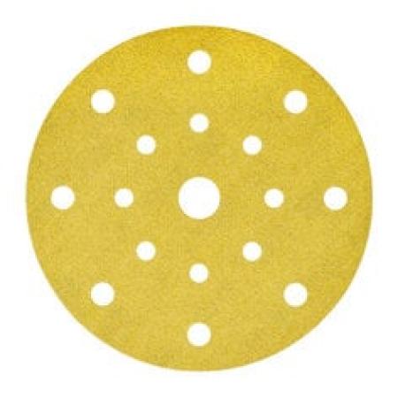 3M™ Hookit™ Gold Schleifscheibe 255P, 150 mm, 17-fach gelocht, P500, 51665