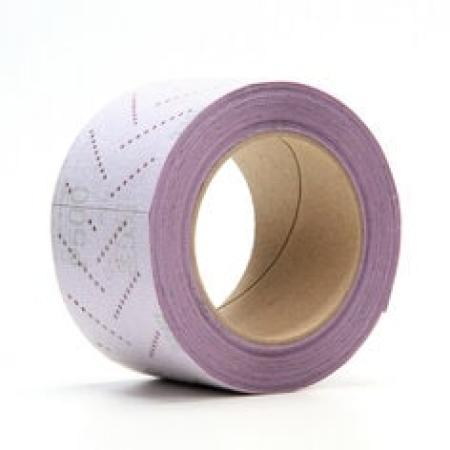 3M™ Hookit™ Purple Maschinenschleifpapierrolle 334U, 70 mm x 12 m, Multihole, P500, 51438