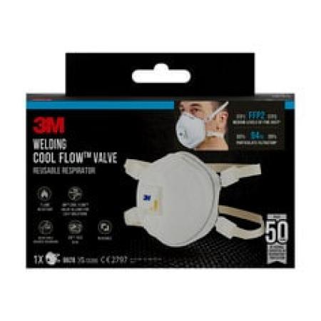 3M™ Maske für Schweißarbeiten 9928, FFP2, mit Ventil, 1 pro Packung