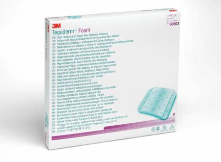 3M™ Tegaderm™ Foam Schaumverband nicht klebend, 90603, 20 cm x 20 cm, 5 / Packung