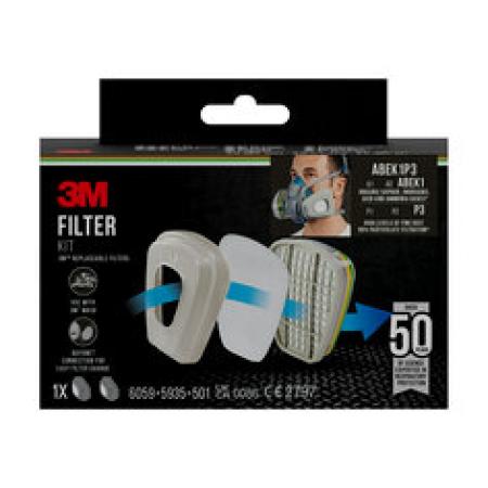 3M™ Filterkit 6004PRO1, ABEK1P3, 1 Kit