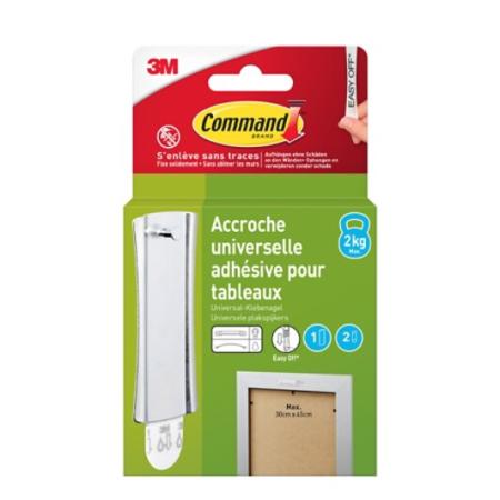 Command™ Universal-Klebenagel 17047-1-FGN-S 1 Haken + 2 Strips/Packung