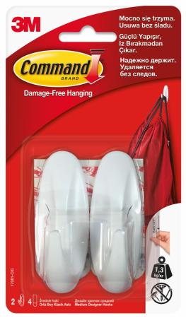 Command Designer Haken Medium 17081 2 Haken, 4 Strips