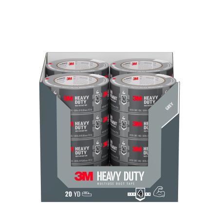 Preview: 3M™ Heavy Duty Duct Tape Grey 2120, 1.88in x 20yd (48mm x 18.2m) 1 Roll/Pack