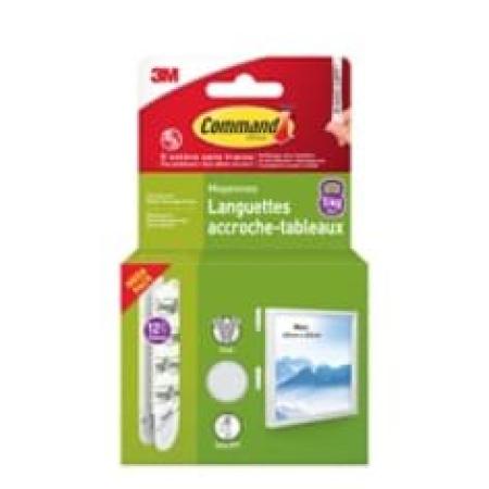 Command™ Bilder-Montage-Strips 17204WHI-12-FGN-VP, Weiß, Medium, 12 Paare (24 Strips), Vorteilspack