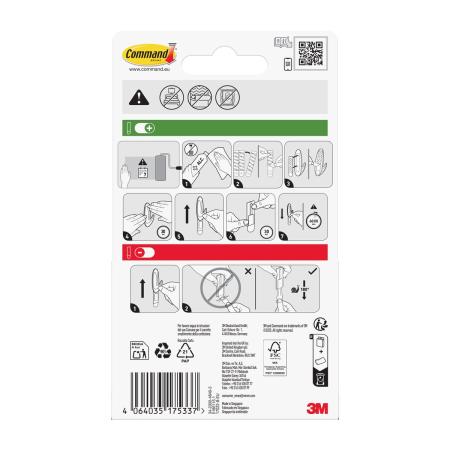 Preview: Wiederablösbare Command™ Universal-Strips 17022-8-EU, Klein, 8 Strips