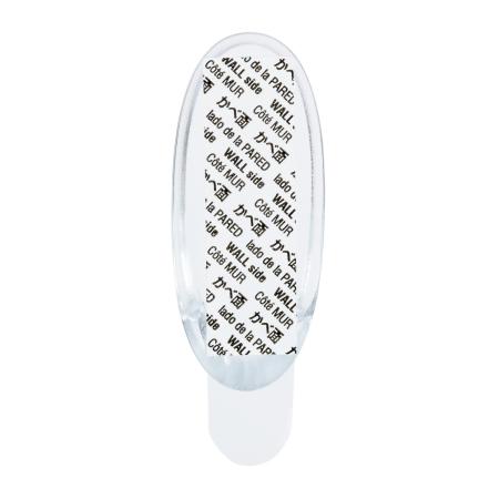 Preview: Command™ Haken 17091CLR-2-DE, mittelgroß, transparent mit transparenten Strips, 2 Haken + 4 Strips