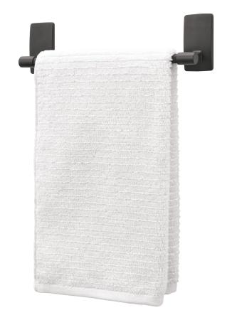 Preview: Command™ Handtuchhalter für Badezimmer BATH42-MB-ESFPL, Mattschwarz, 1 Handtuchhalter + 4 Streifen