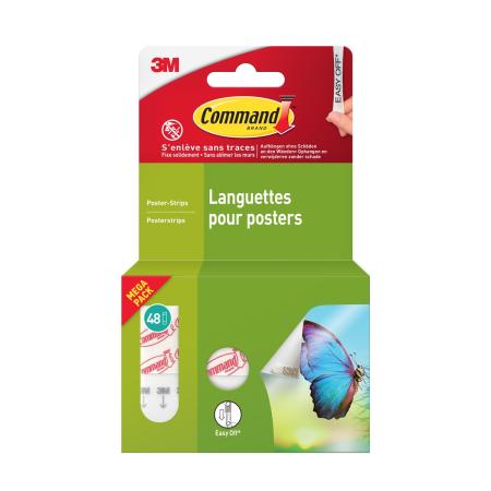 Command™ Poster Strips Value Pack 17024-48-FGN-VP, 48 Strips/Packung