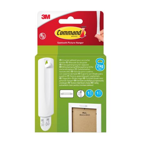 Command™ Sägezahn-Bildernagel 17040-1-EU, 1 Haken + 1 Strip/Packung