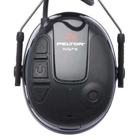 Preview: Headset 3M™ PELTOR™ ProTac™ III, 32 dB, schwarz, Kopfbügel, MT13H221A
