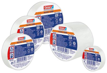 tesa® Professional 53988 Isolierband 7000V, 25m x 50mm, weiss