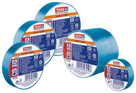 tesa® Professional 53988 Isolierband 7000V, 25m x 19mm, blau