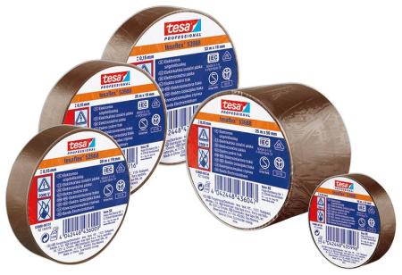 tesa® Professional 53988 Isolierband 7000V, 25m x 19mm, braun