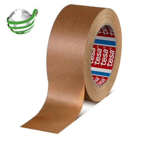 tesa® 60408 Biobasiertes Papier-Packband, 500m x 50mm, chamois