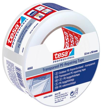 tesa® Professional 4668 Folienband transparent, 33m x 100mm, transparent