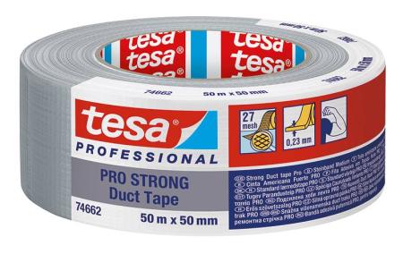 tesa® PRO 74662 STRONG Gewebeband, 50m x 50mm, grau
