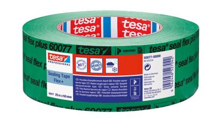 tesa® Professional 60077 Dampfbremsen-Band, 25m x 50mm, grün