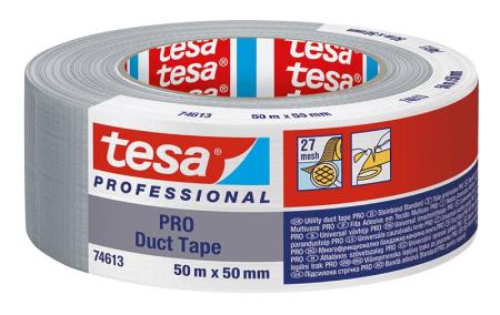 tesa® PRO 74613 Duct Tape, 50m x 50mm, grau