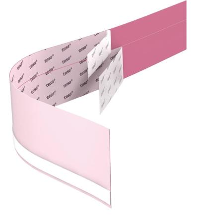 tesa EasySplice® 51405 LabelLine Film, 50m x 50mm, hellrosa