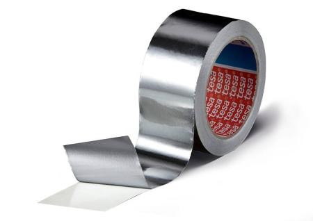 tesa® 50565 ohne und mit Liner, 50m x 50mm, silber