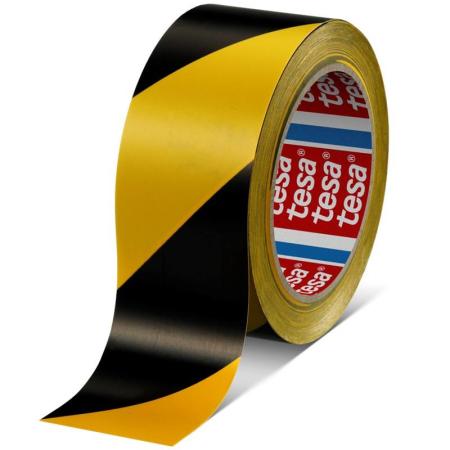 tesa® 60760 Bodenmarkierung, 33m x 1280mm, schwarz-gelb