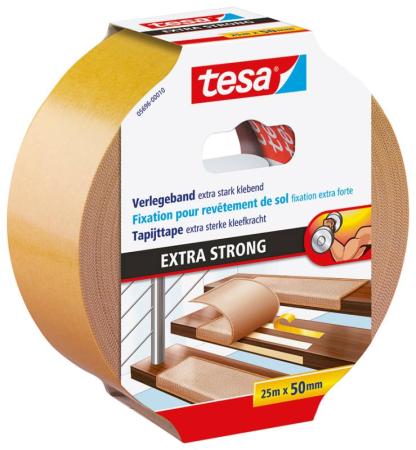 tesa® Verlegeband extra stark klebend, 25m x 50mm, braun