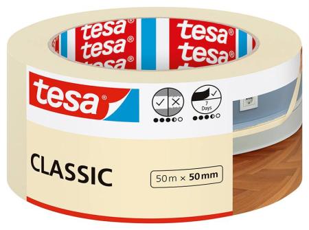 tesa® Malerband CLASSIC, 50m x 50mm, beige