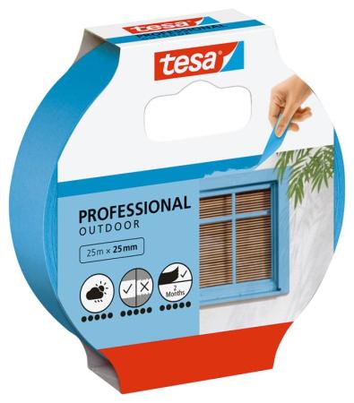 tesa® Masking Professional Outdoor, 25m x 25mm, blau
