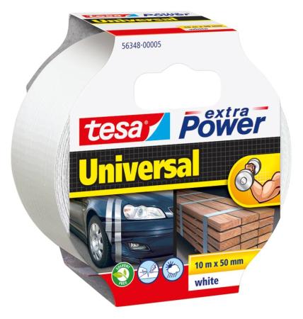 tesa extra Power® Universal, 10m x 50mm, weiss