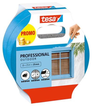 tesa® Masking Professional Outdoor, 25m x 25mm, blau